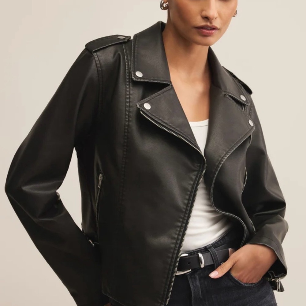 Z Supply ALCHEMY MOTO FAUX LEATHER JACKET